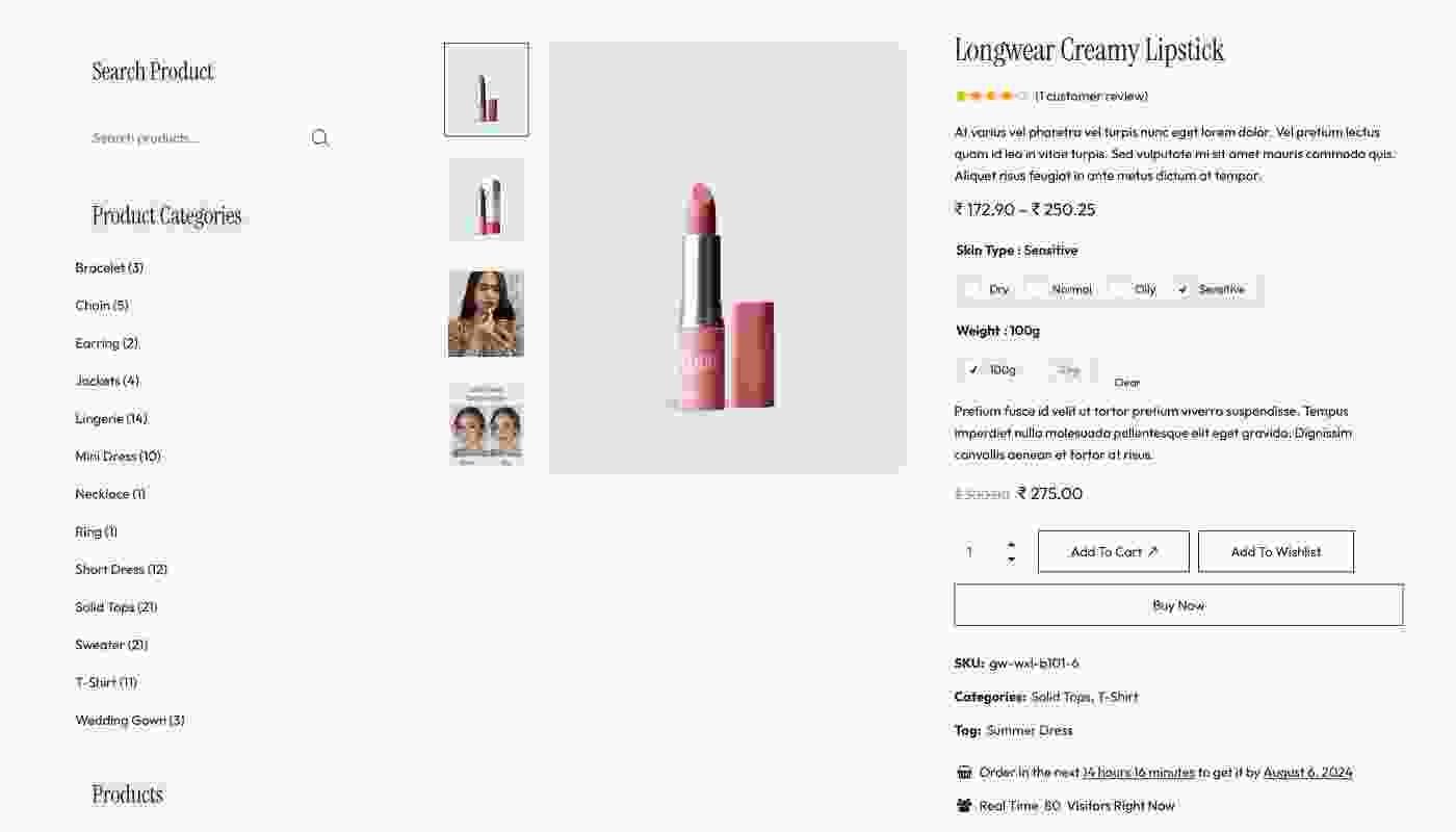 shop layout Radio btn