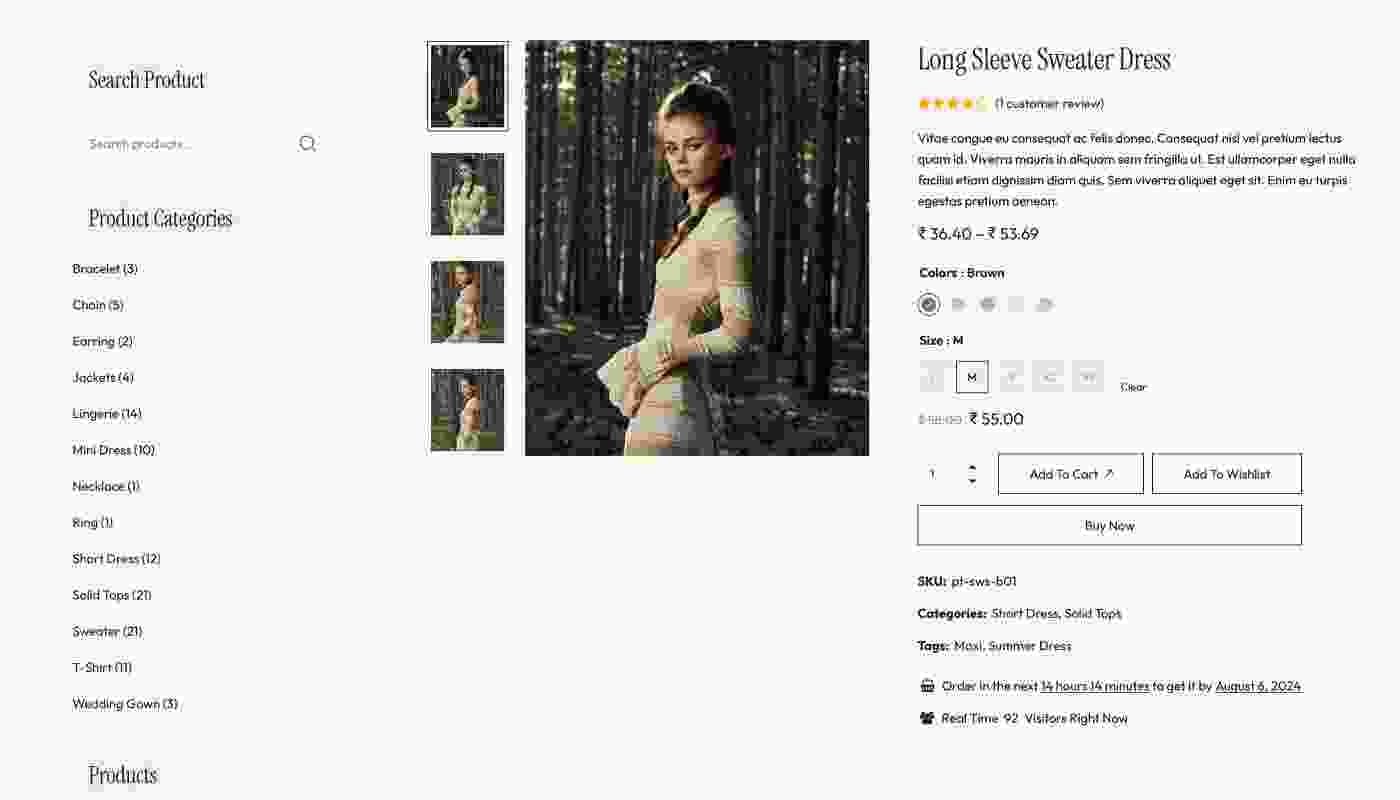 shop layout size btn