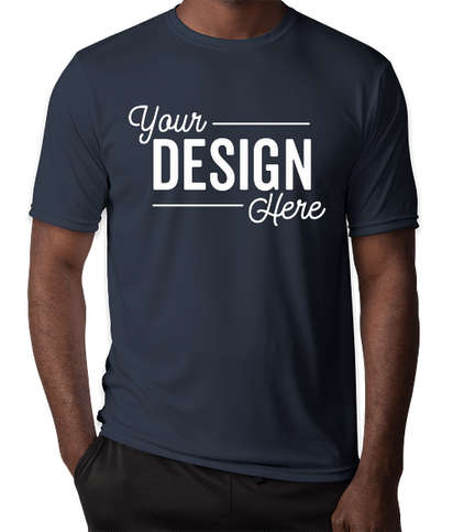 Navy Promotional Round Neck T Shirt Merch Story