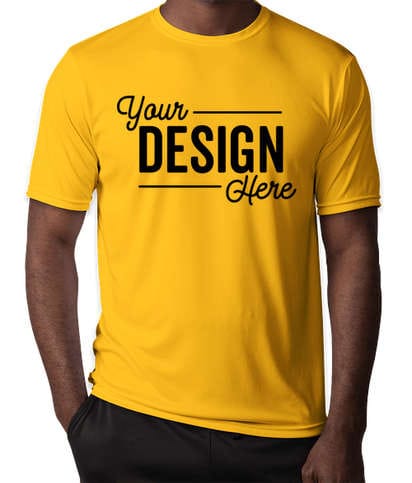 Yellow Promotional Round Neck T Shirt Merch Story