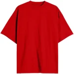 Red 240 GSM French Terry Oversized T-shirt