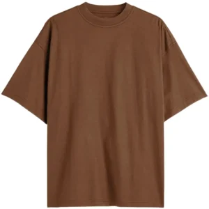 Coffee Brown 240 GSM French Terry Oversized T-shirt