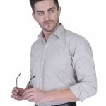 Gray Formal Men’s Uniform Shirt For Corporate Office Staff