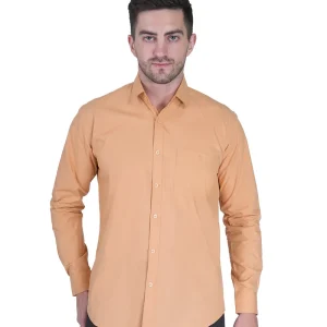 Unifits Beige Poly Cotton Shirt