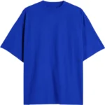 Blue 240 GSM French Terry Oversized T-Shirt drop shoulder wholesale India